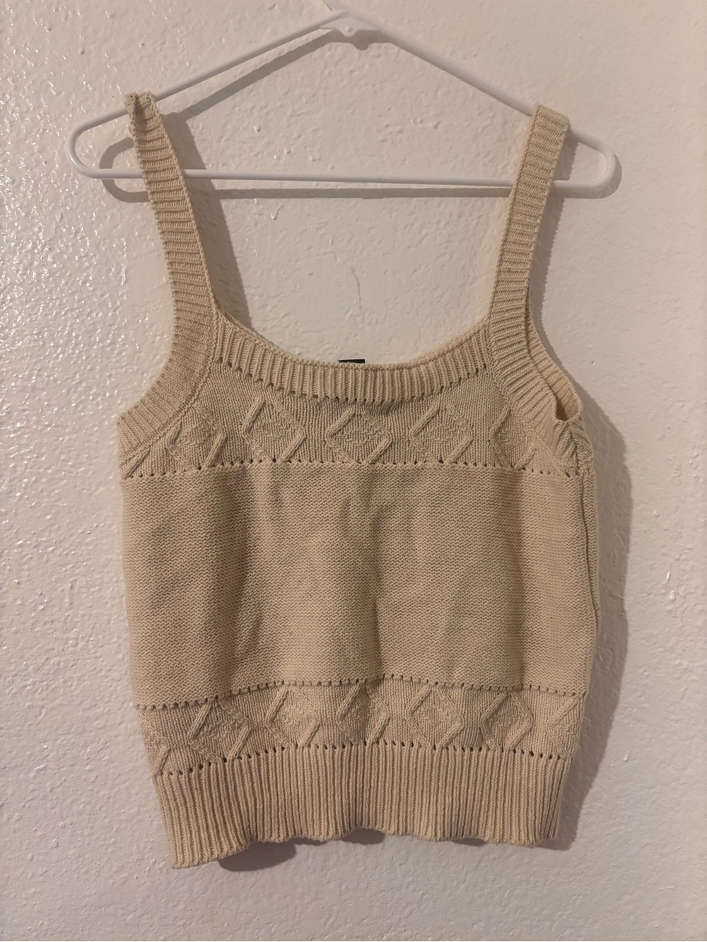 Forever 21 cream knitted top
